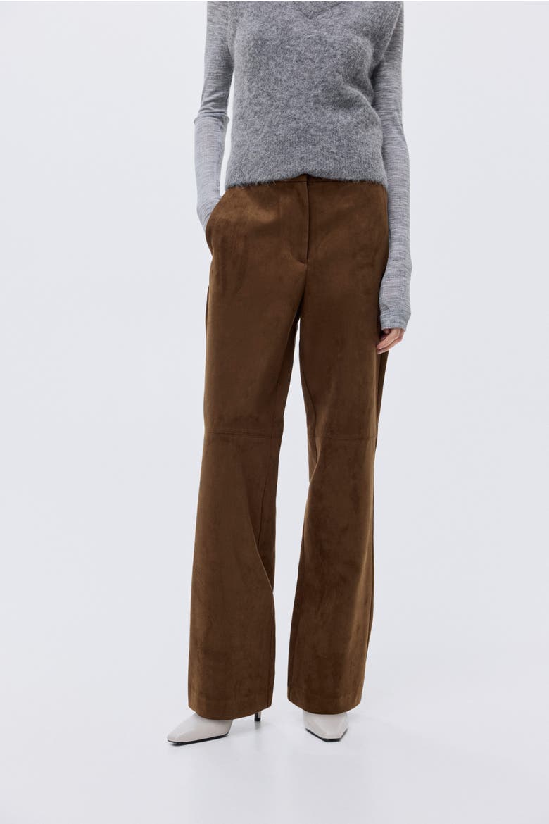 Bootcut Trousers, Alternate, color, Brown