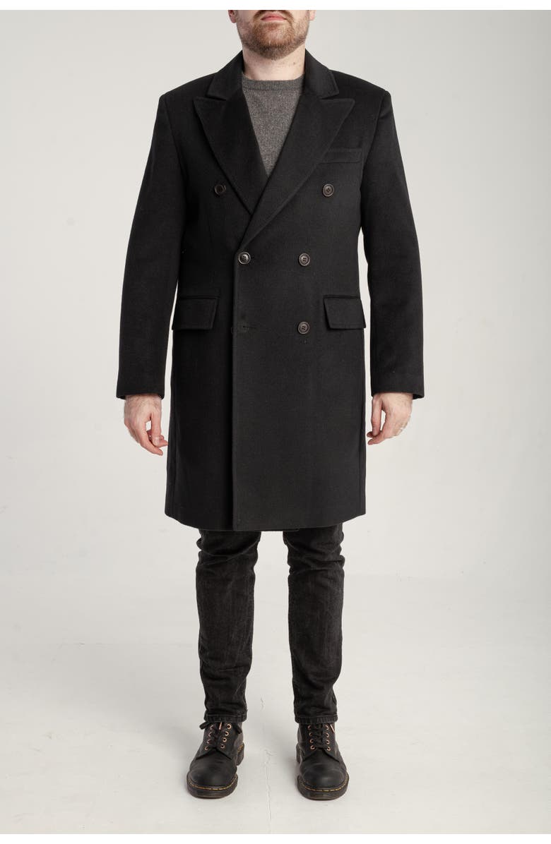 1982 Cashmere Lapel Coat, Main, color, Black