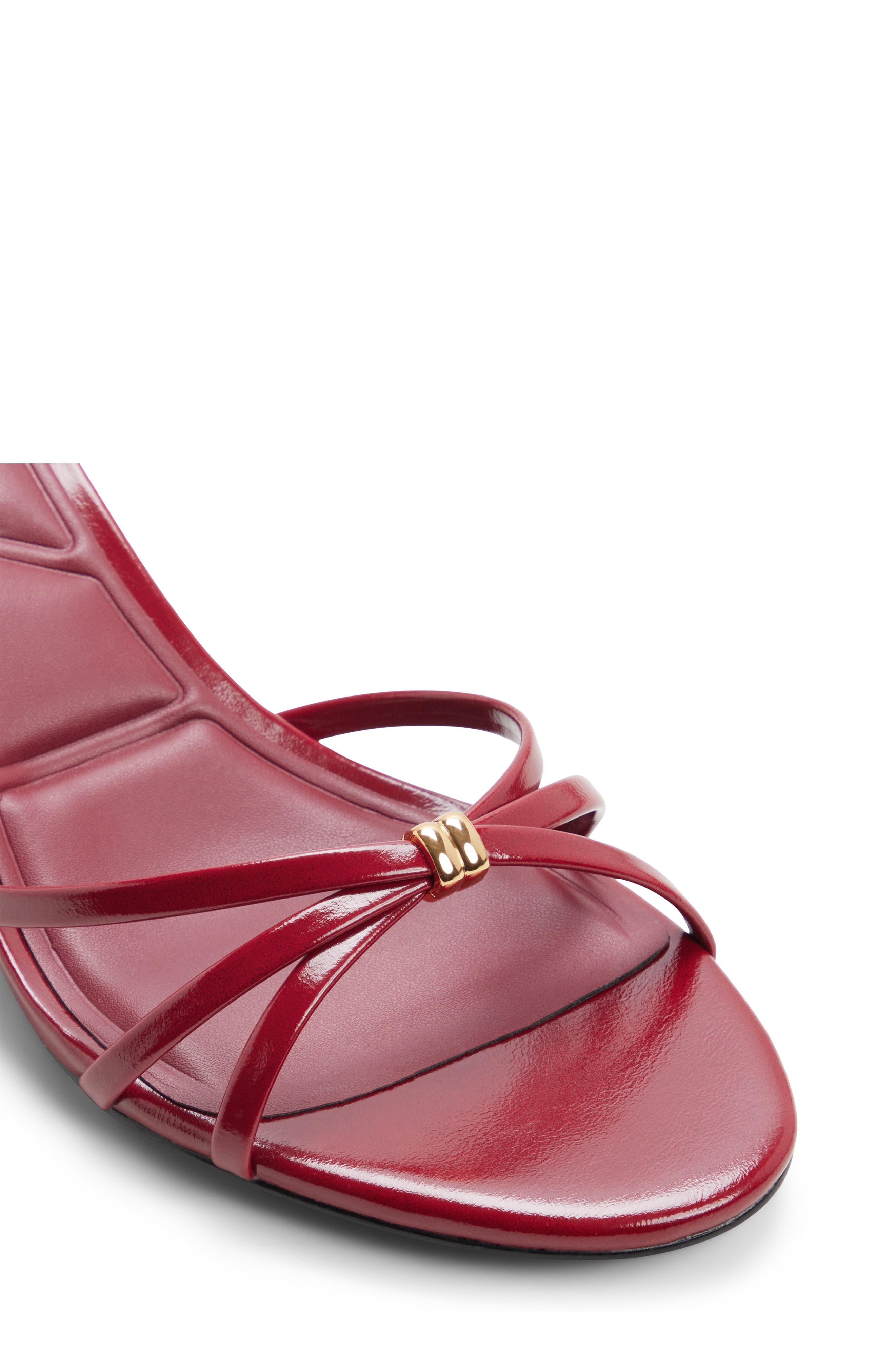 Madalyn Strappy Slide Sandal, Alternate, color, DARK RED
