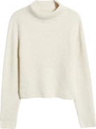 Open Edit Rib Funnel Neck Sweater