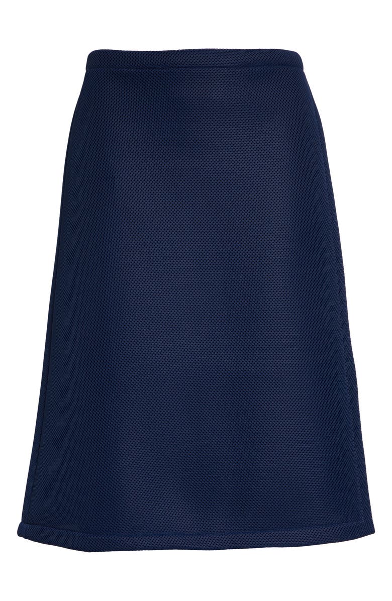 COMING OF AGE Mesh Spacer Knit Skirt, Main, color, Navy Mesh