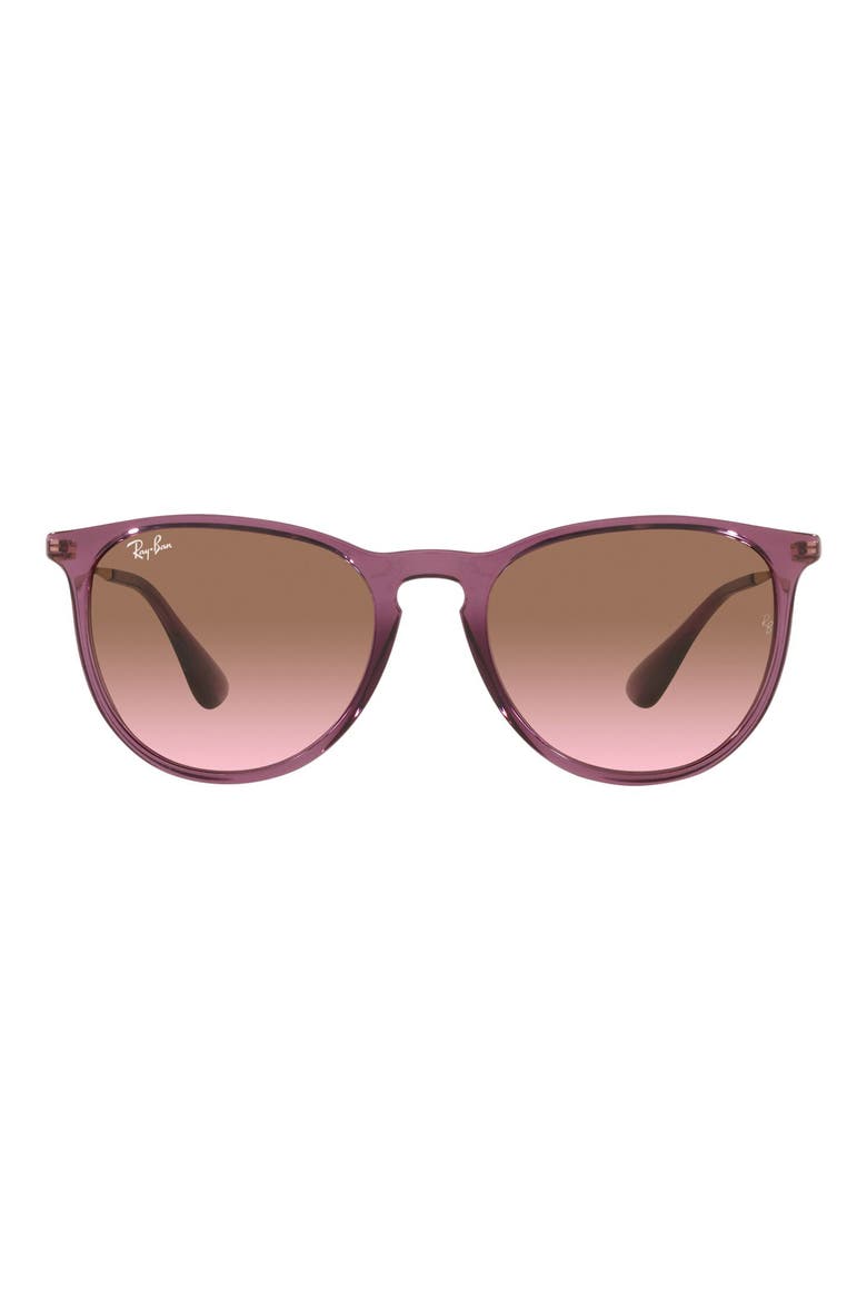 Erika 54mm Gradient Round Sunglasses, Main, color, VIOLET