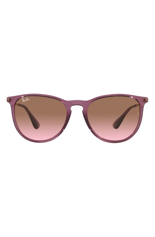 Ray Ban Ray-ban Erika 54mm Gradient Round Sunglasses In Violet