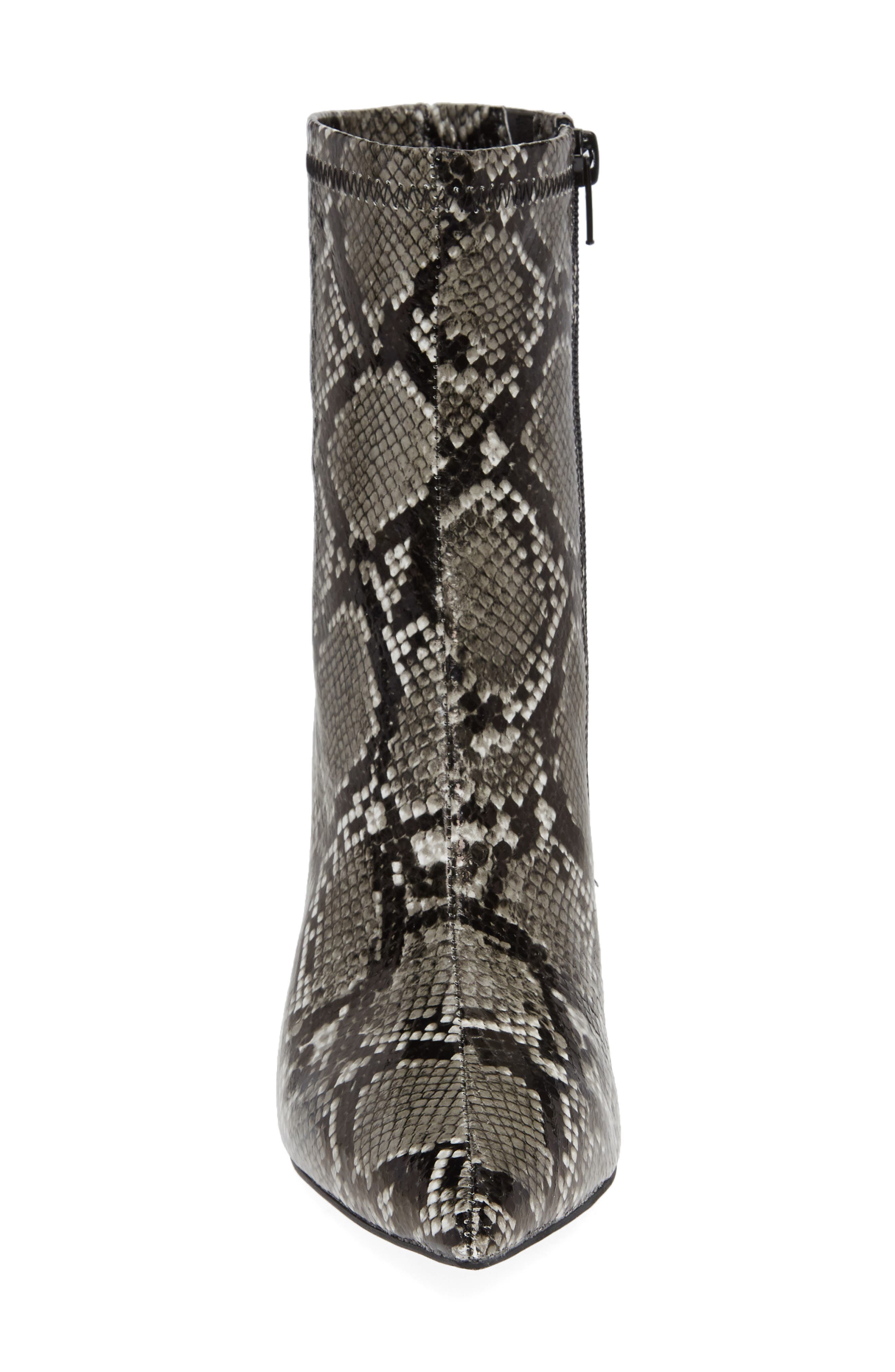 Coma 3 Block Heel Bootie, Alternate, color, GREY/ BLACK SNAKE PRINT