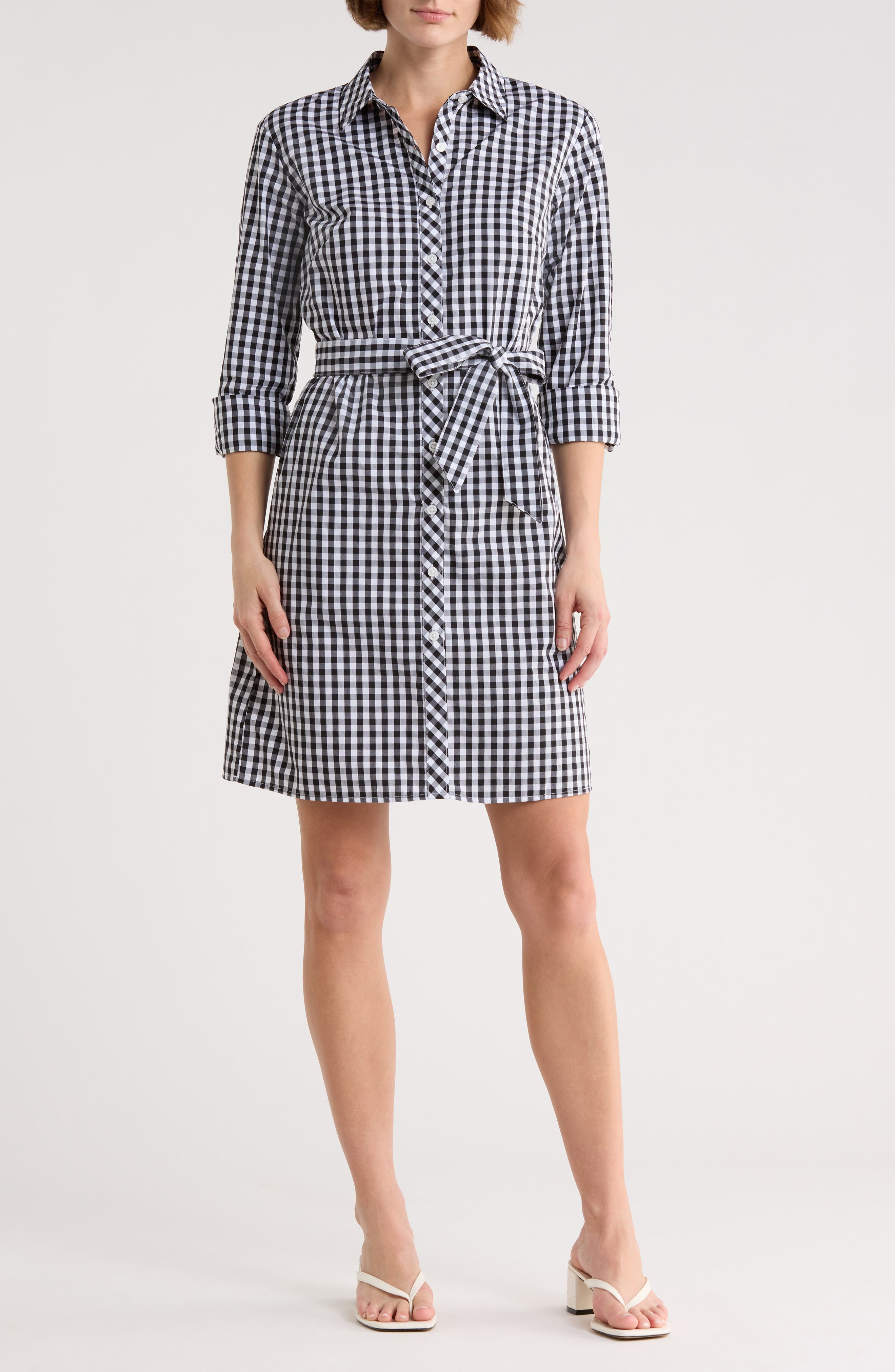 DKNY Belted Shirtdress