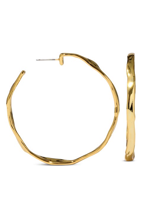 Brut Skinny Hoop Earrings
