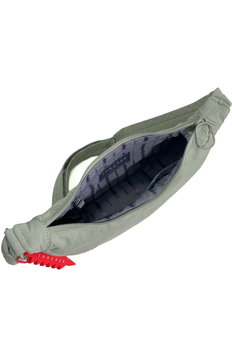 Thacker Cleo Large Crescent Crossbody Bag, Alternate, color, Light Sage