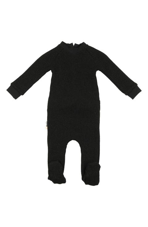 Shimmer Waffle Knit Footie (Baby)