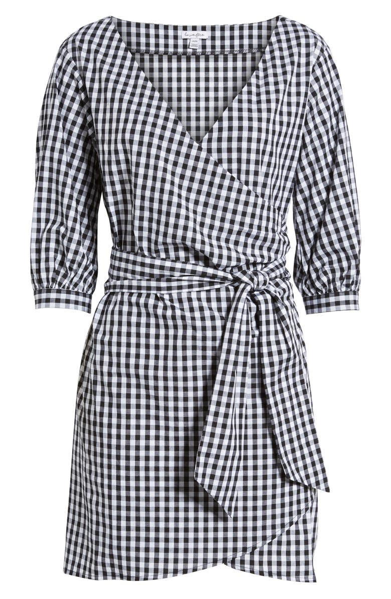 Love, Fire Cotton Poplin Wrap Dress, Alternate, color,