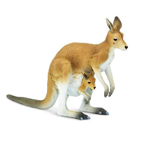 Kangaroo with Joey Kids Toy Figure