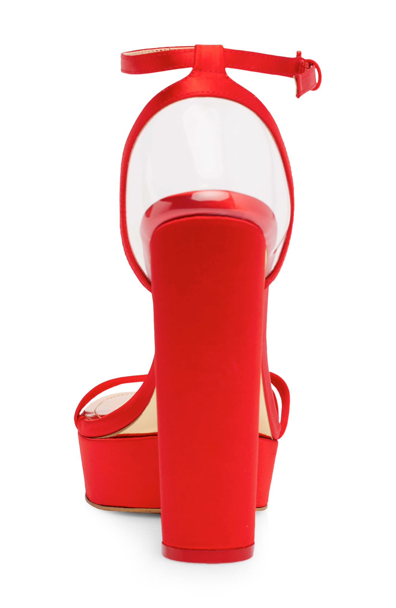 Platform Sandal, Alternate, color, RED