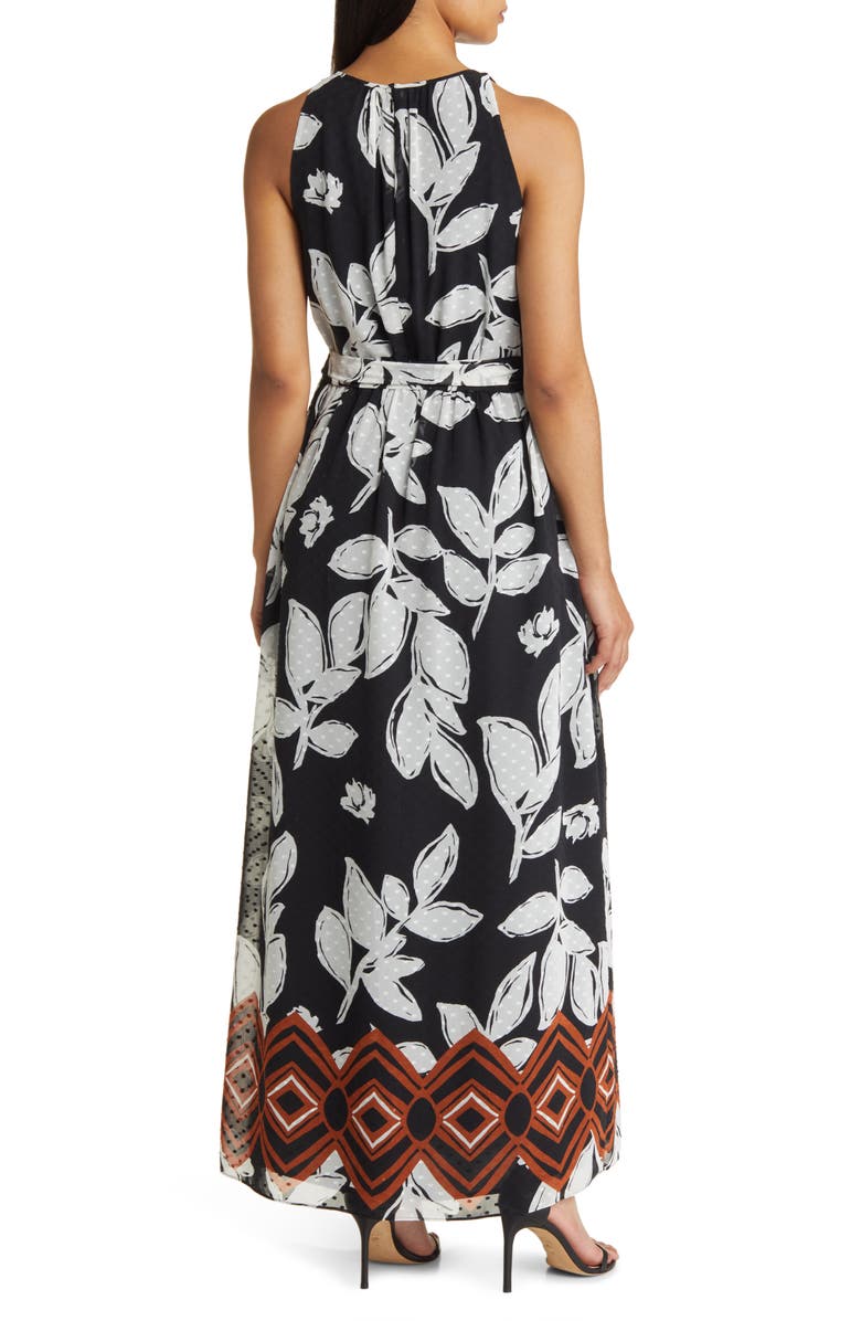 Anne Klein Floral Print Sleeveless Dress, Alternate, color, 