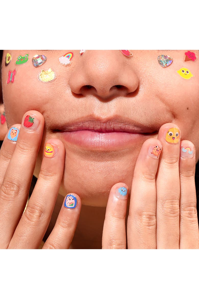 Nail stickers Kawaii, Alternate, color, Orange