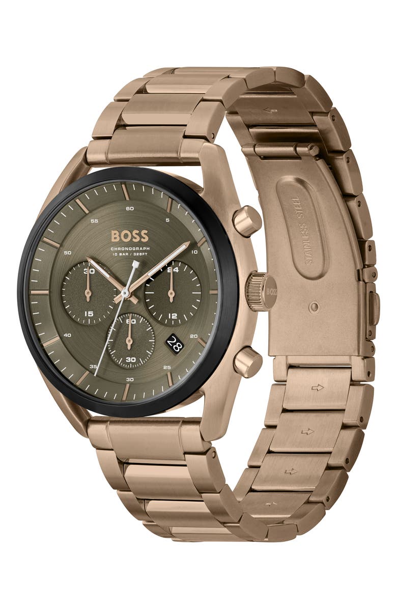 BOSS Top Bracelet Chronograph Watch, Alternate, color, 