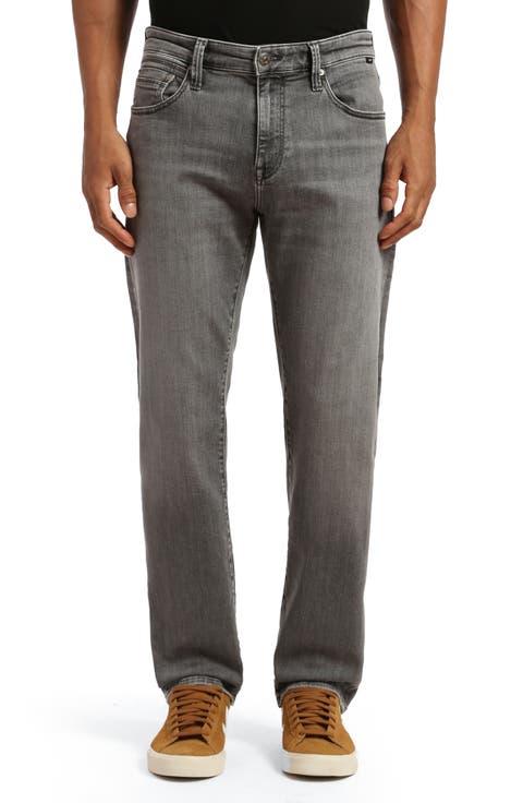 Zach Straight Leg Jeans (Mid Smoke Brushed Williamsburg)