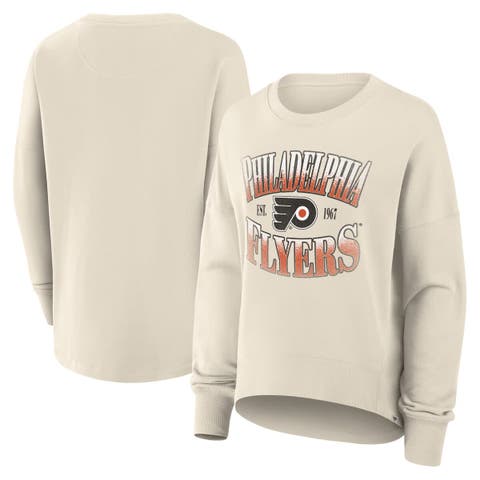 Women
s Fanatics Cream Philadelphia Flyers Oversized Slice Pullover Sweatshirt
