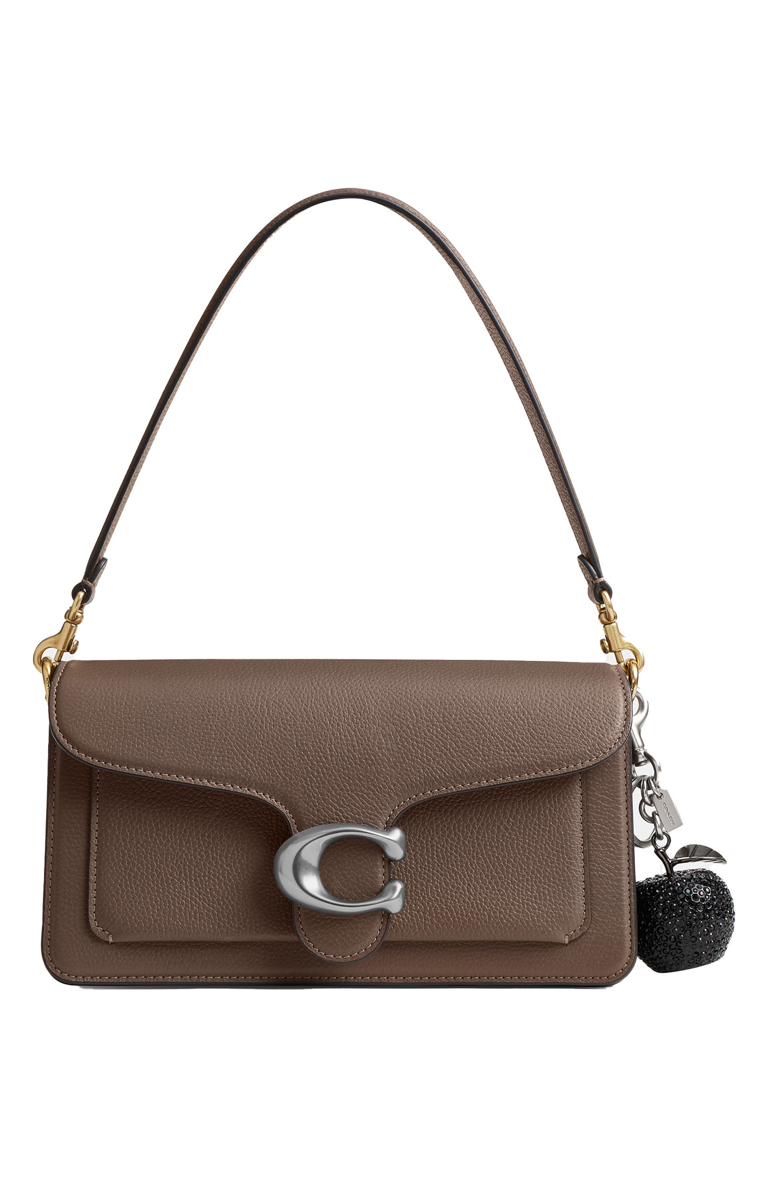 COACH Small Crystal Apple Bag Charm, Alternate, color, 