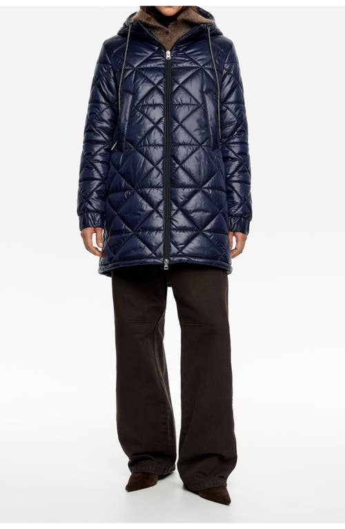 Bimba Y Lola Straight Hooded Puffer In Multi