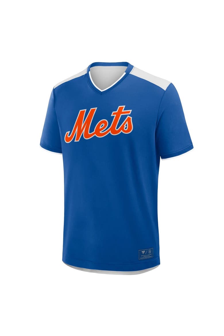 Men's Fanatics Royal New York Mets Walk Off V-Neck T-Shirt, Alternate, color, Royal