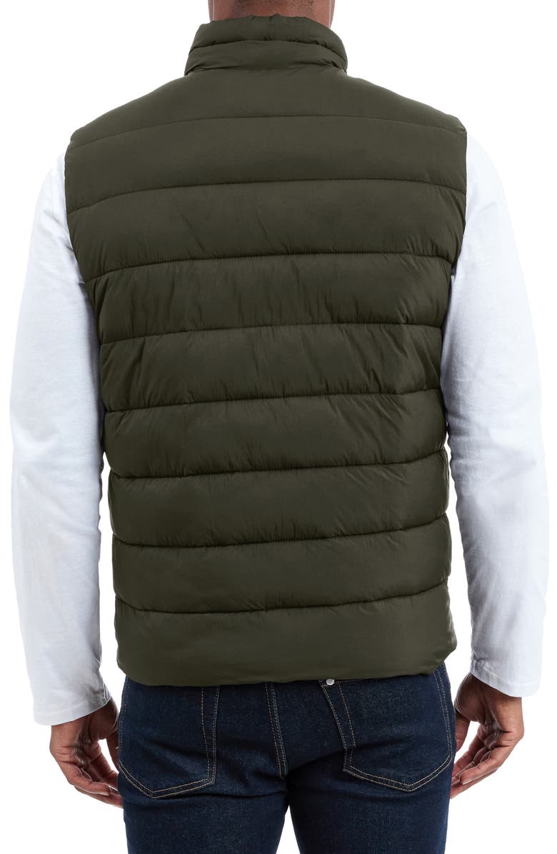 Michael Kors Glendale Water Resistant Puffer Vest, Alternate, color, Olive