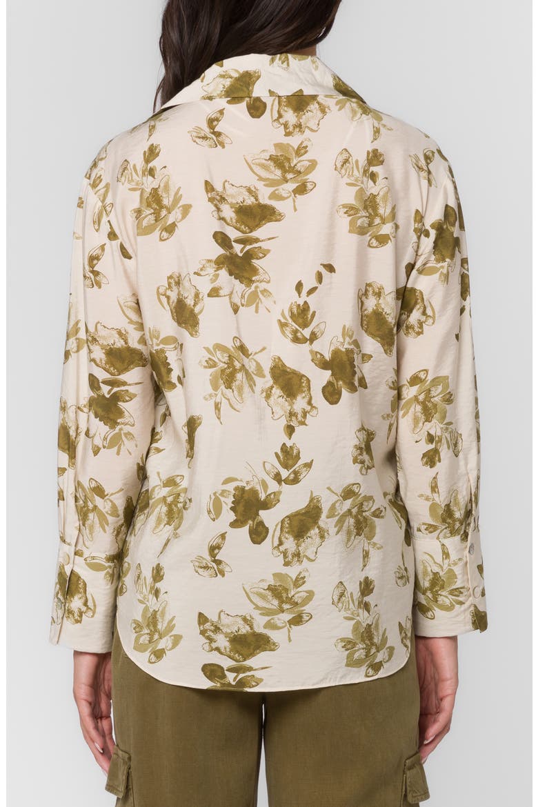 Ziggy Floral Button-Up Shirt, Alternate, color, OLIVE SHRUB