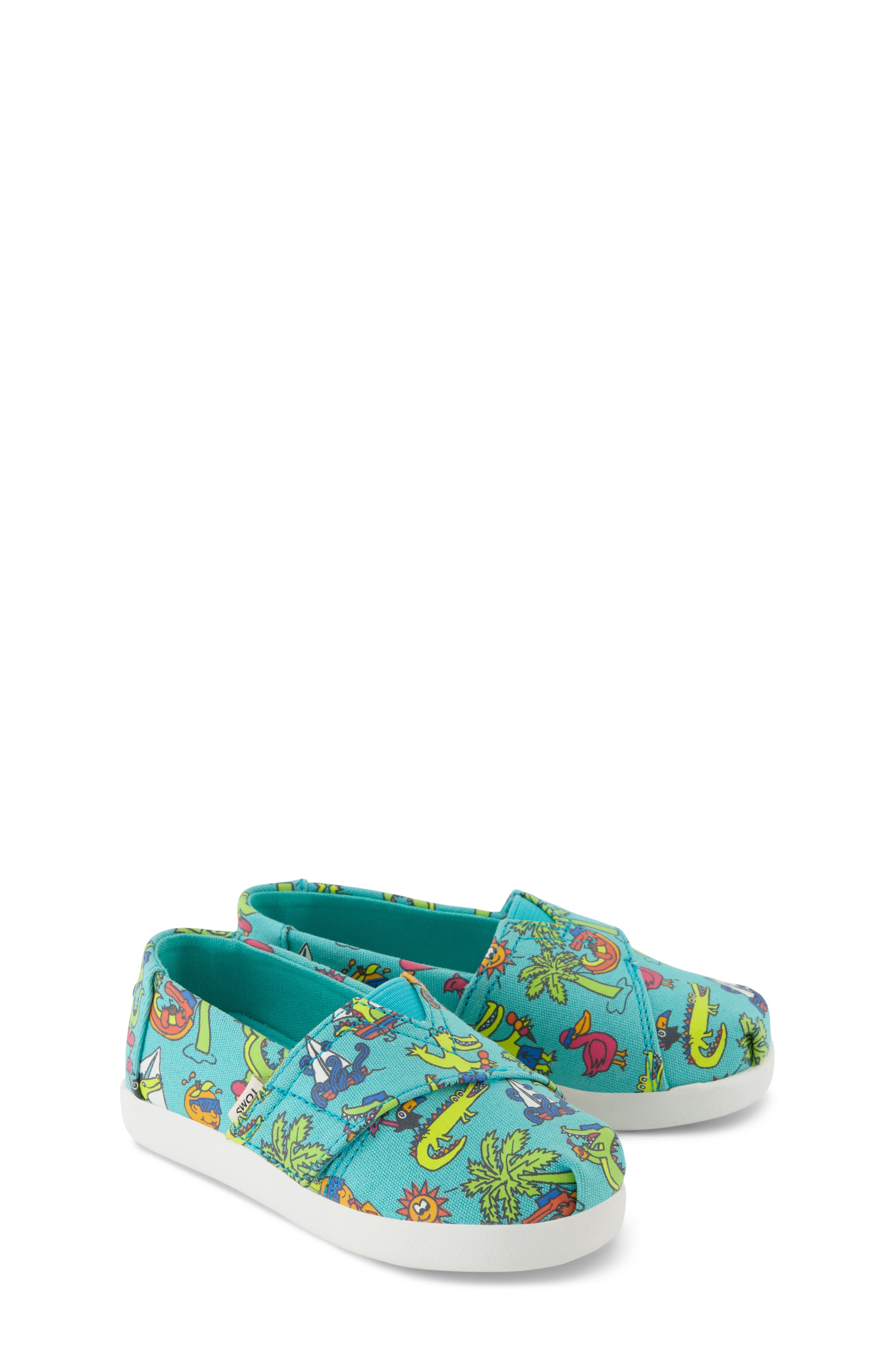 TOMS Kids' Classic Alpargata Slip-On, Alternate, color, Medium Green