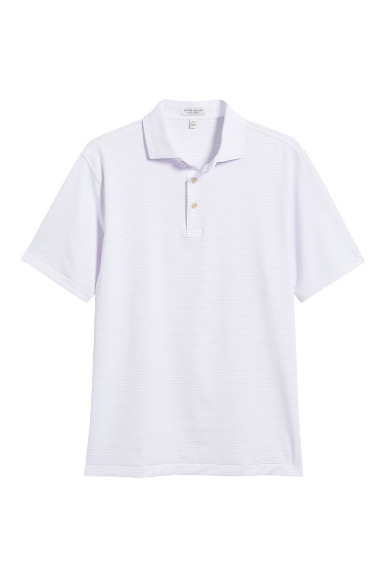 Highland Performance Jersey Polo, Alternate, color, WHITE / PETAL PURPLE