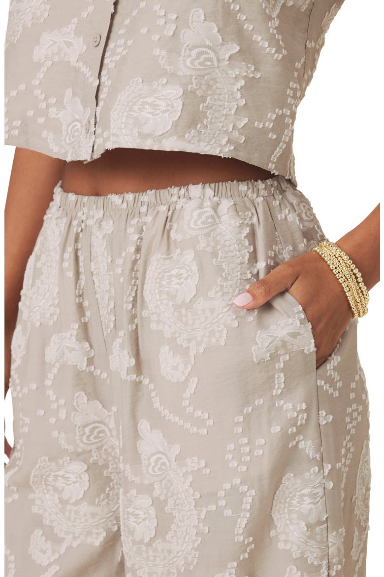 Ezra Wide Leg Pants, Alternate, color, GREY/ LIGHT FAWN PAISLEY