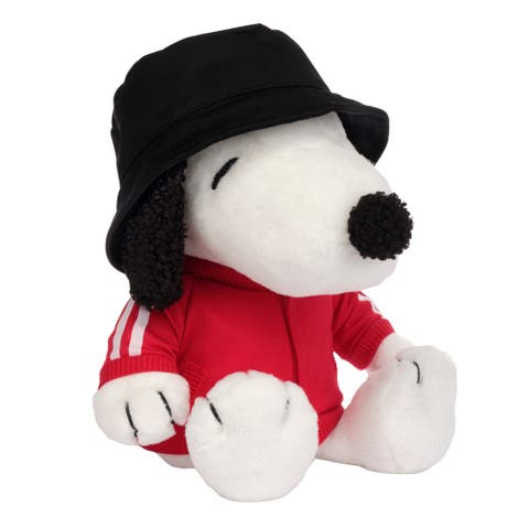 Hip Hop Snoopy Plush Dog Stuffed Animal Toy with Hat & Track Jacket