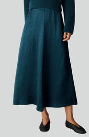 Eileen Fisher Crinkled Maxi Skirt
