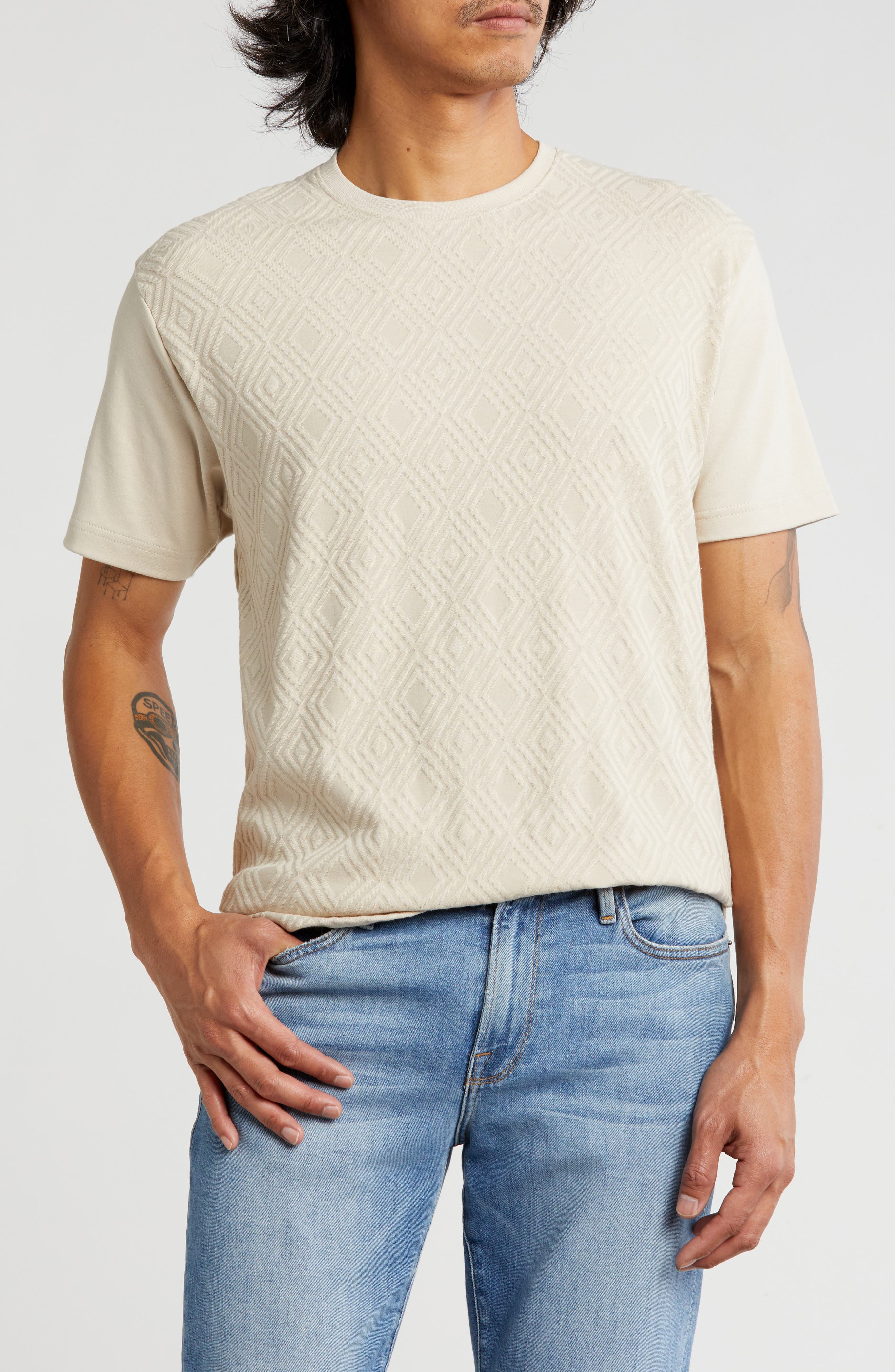 DENIM AND FLOWER Sanded Diamond T-Shirt