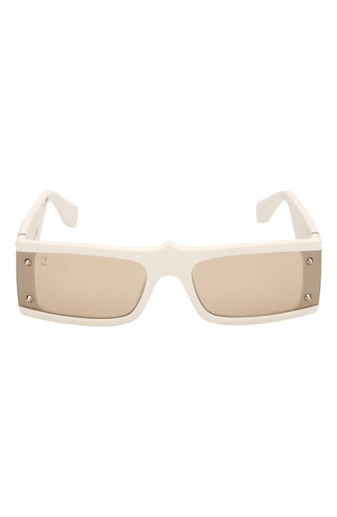 62mm Oversize Rectangular Sunglasses