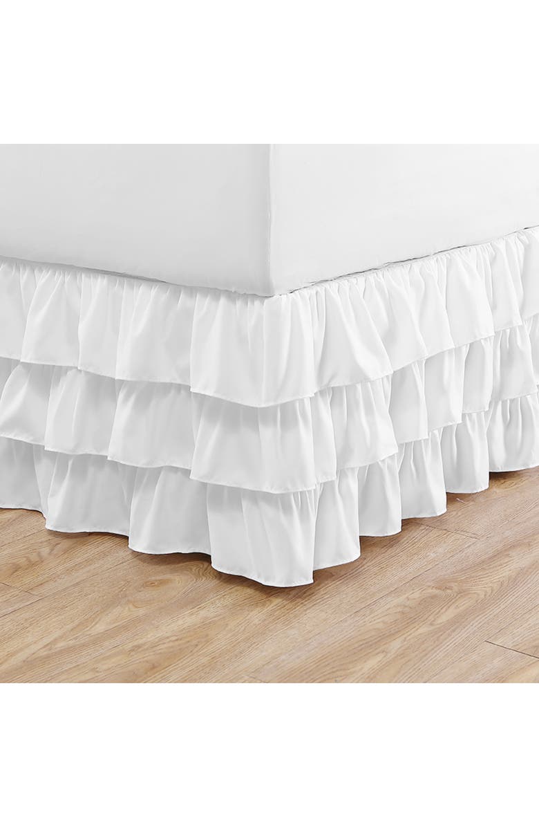 Betsey Johnson Ruffle Bed Skirt, Main, color, White