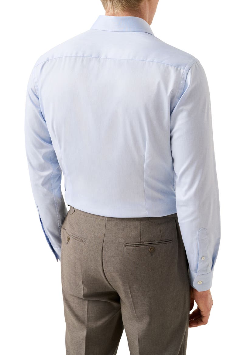 Contemporary Fit Solid Cotton Dress Shirt, Alternate, color, LIGHT BLUE
