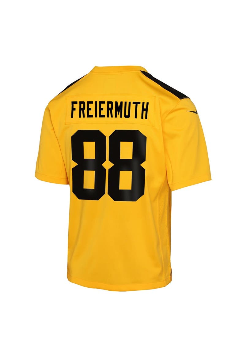 Youth Nike Pat Freiermuth Gold Pittsburgh Steelers Alternate 1933 Throwback Game Jersey, Alternate, color, Gold