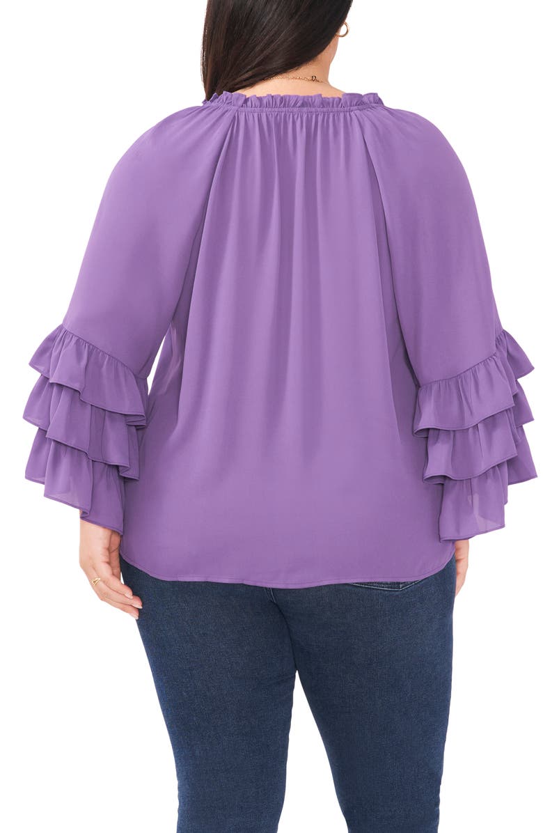 Vince Camuto Ruffle Sleeve Blouse, Alternate, color, 