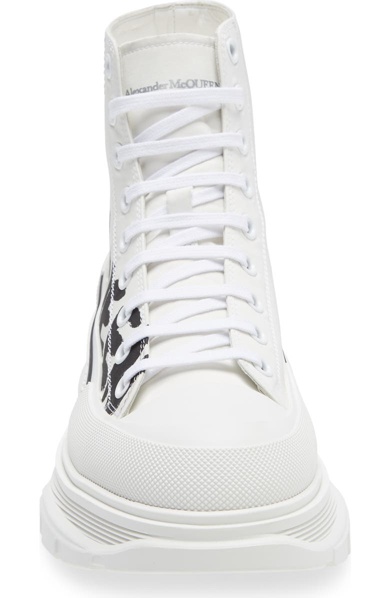 McQueen Graffiti Tread Slick High Top Sneaker, Alternate, color,