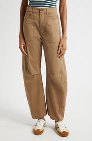 Veronica Beard Sloan Barrel Leg Twill Pants