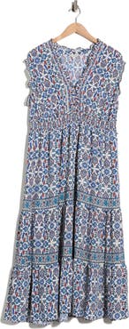 MAX STUDIO Sleeveless Tiered Maxi Dress