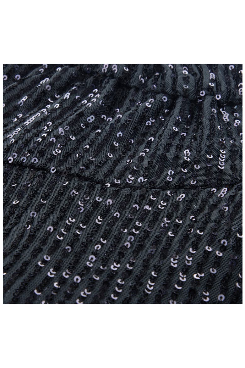 Kids' Tiered Sequin Skirt, Alternate, color, ANF ANTHRACITE