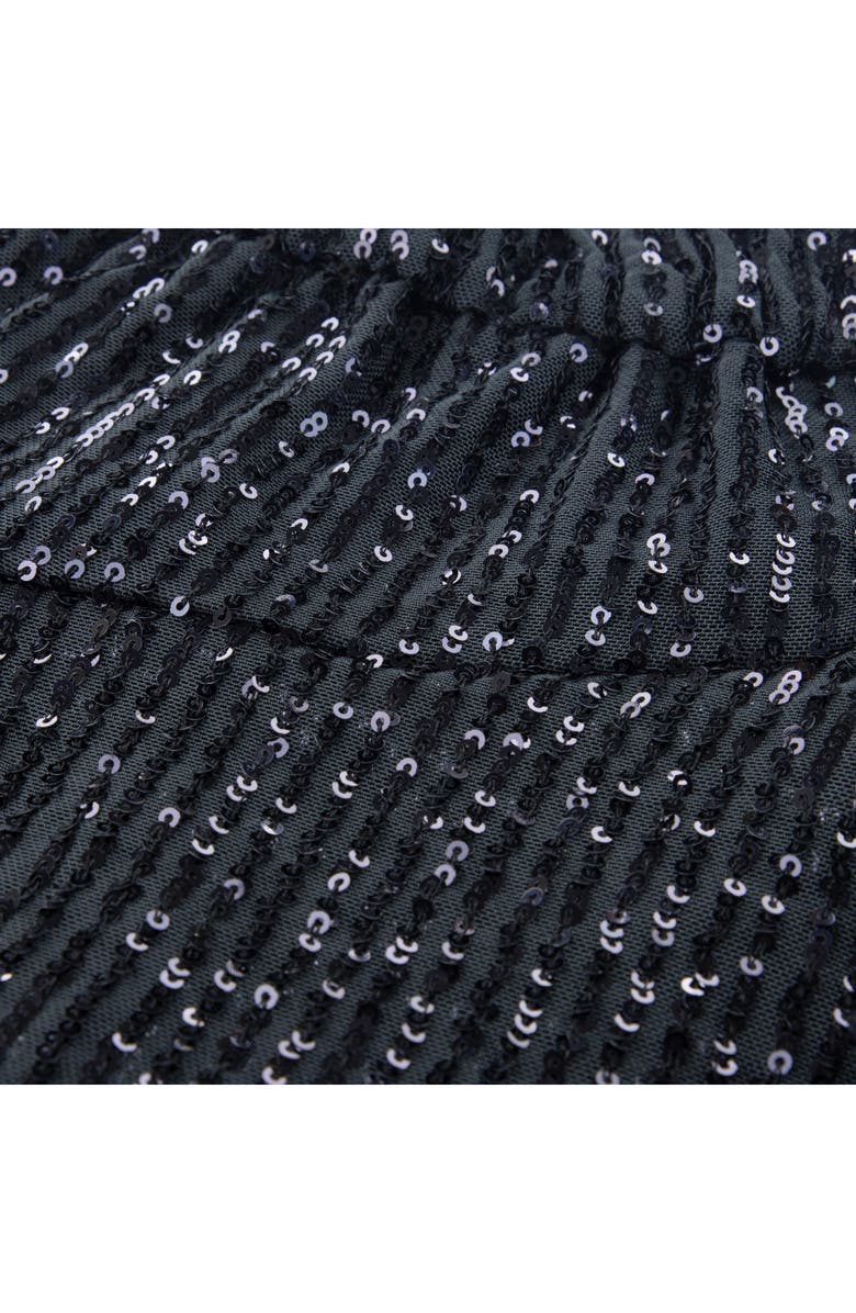 abercrombie kids Kids' Tiered Sequin Skirt, Alternate, color, Anf Anthracite