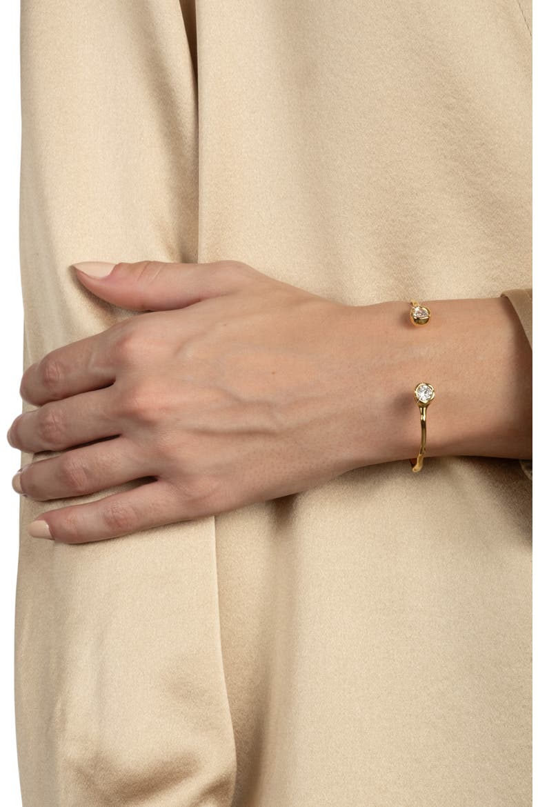 Asterales Skinny Cuff Bracelet, Alternate, color, GOLD STONES
