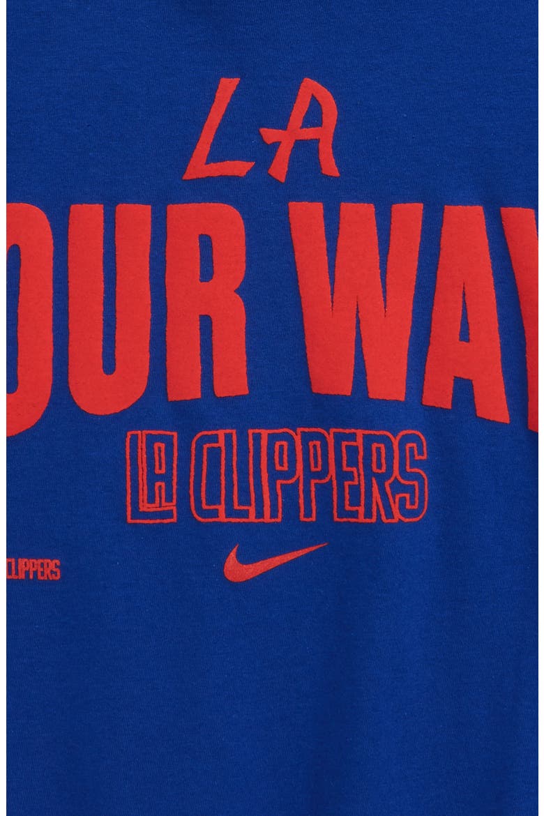 Kids' NBA Los Angeles Clippers Graphic Tee, Alternate, color, RUSH BLUE