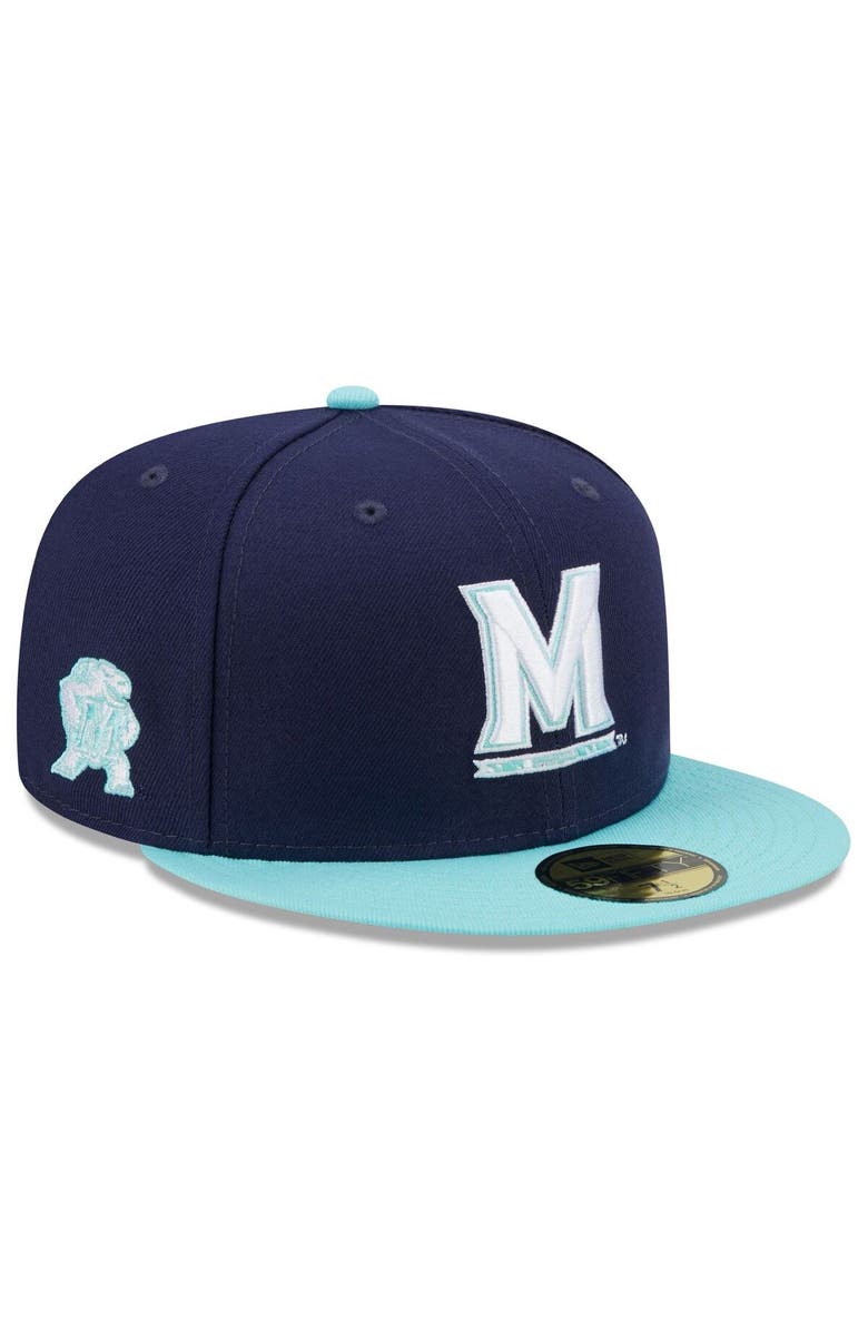 New Era Men's New Era Navy/Light Blue Maryland Terrapins 59FIFTY Fitted Hat, Main, color, Navy