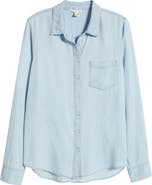 Caslon® Chambray Button-Up Shirt
