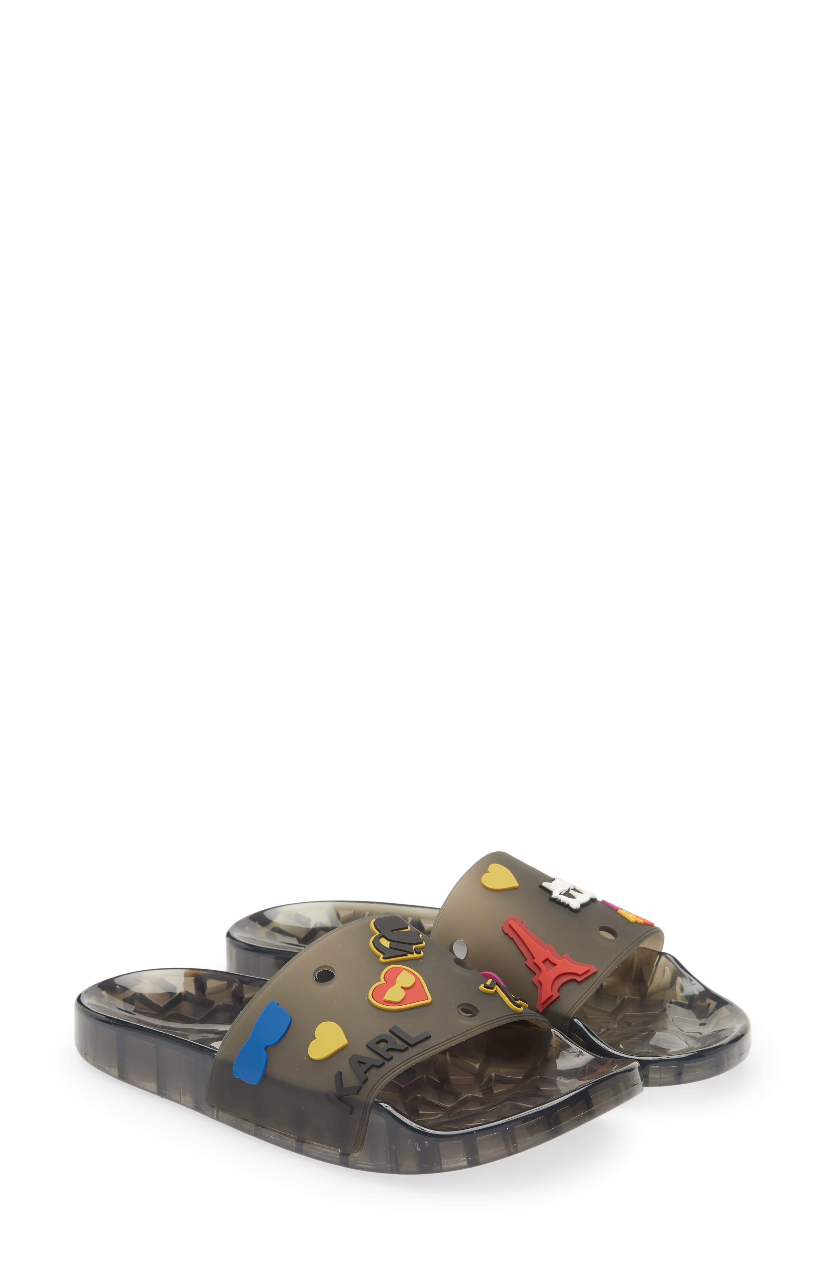 KARL LAGERFELD PARIS Thea Jelly Slide Sandal, Alternate, color, 