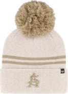 '47 Women's '47 Natural Arizona State Sun Devils Core & Inline Latte Cuffed Knit Hat with Pom