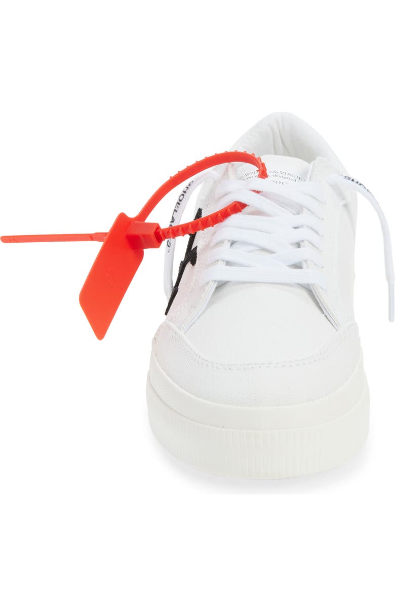 Off-White Vulcanized Low Sneaker, Alternate, color, White - Black