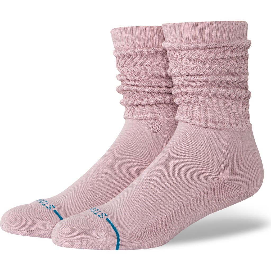 Stance Icon Slouch Crew Socks In Pink