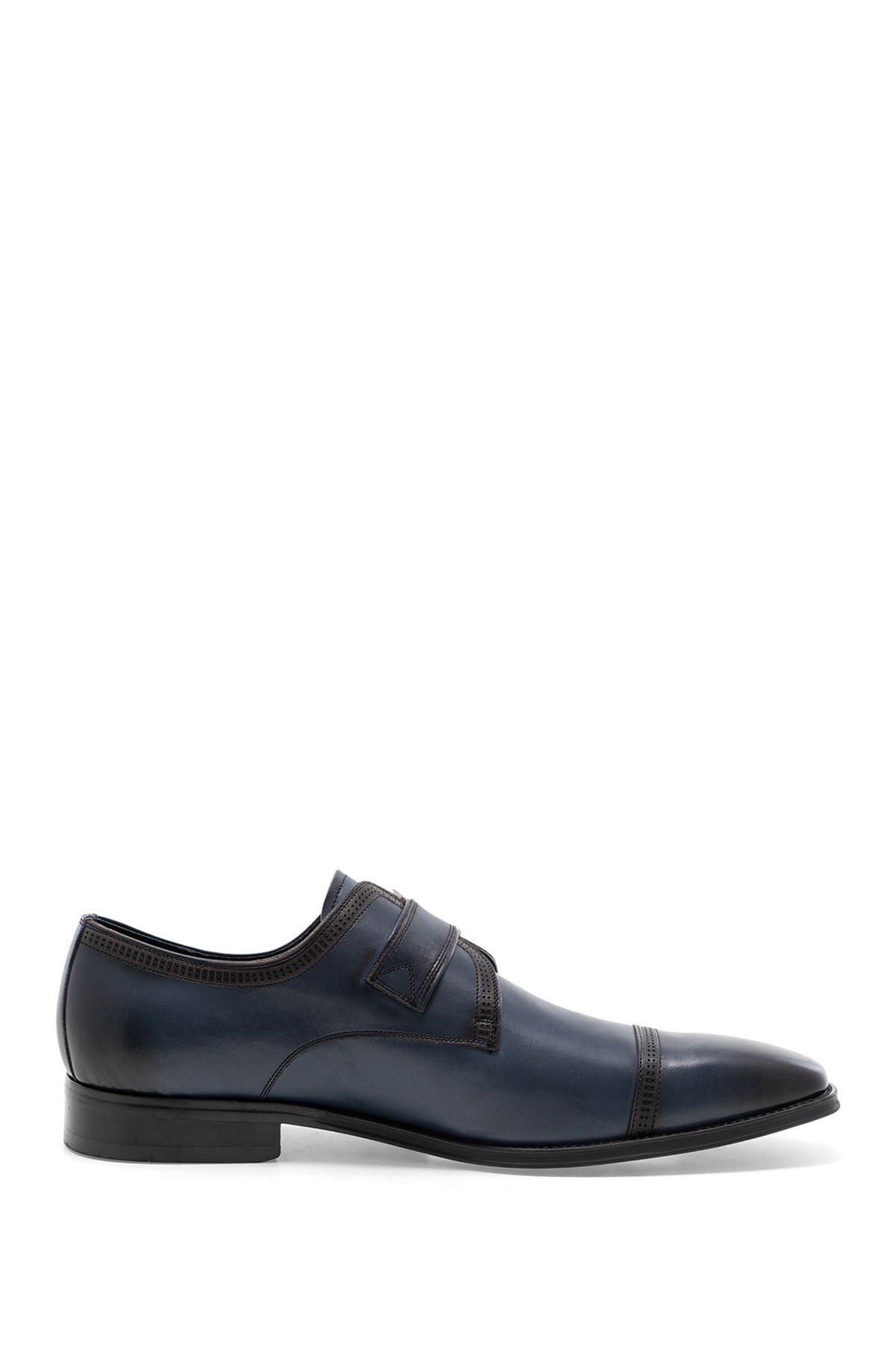 McNeil Single Monk Strap Dress Shoe, Alternate, color, NAVY